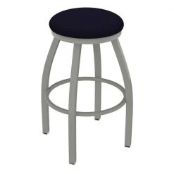 Holland Bar Stool Co. 30" Swivel Bar Stool, Nickel Finish, Canter Twilight Seat