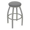 Holland Bar Stool Co. 30" Swivel Bar Stool, Nickel Finish, Canter Grey Seat