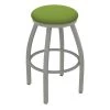 Holland Bar Stool Co. 30" Swivel Bar Stool, Nickel Finish, Canter Green Seat