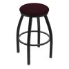 Holland Bar Stool Co. 30" Swivel Bar Stool, Black Wrinkle, Canter Bordeaux Seat -Kitchen & Dining Furniture Sales Store Holland20Bar20Stool20Co X802BW005