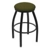 Holland Bar Stool Co. 30" Swivel Bar Stool, Black Wrinkle, Graph Parrot Seat
