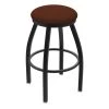 Holland Bar Stool Co. 30" Swivel Bar Stool, Black Wrinkle, Rein Adobe Seat