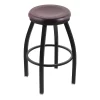 Holland Bar Stool Co. 30" Swivel Bar Stool, Black Wrinkle, Dark Cherry Maple Seat -Kitchen & Dining Furniture Sales Store Holland20Bar20Stool20Co X802BWDCMpl