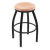 Holland Bar Stool Co. 30" Swivel Bar Stool, Black Wrinkle, Nat Oak Seat -Kitchen & Dining Furniture Sales Store Holland20Bar20Stool20Co X802BWNatOak