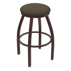 Holland Bar Stool Co. 30" Swivel Bar Stool, Brnz Finish, Canter Earth Seat