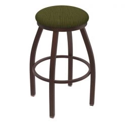 Holland Bar Stool Co. 30" Swivel Bar Stool, Brnz Finish, Graph Parrot Seat