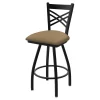 Holland Bar Stool Co. 30" Swivel Bar Stool, Black Wrinkle, Canter Sand Seat -Kitchen & Dining Furniture Sales Store Holland20Bar20Stool20Co X820BW013