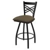 Holland Bar Stool Co. 30" Swivel Bar Stool, Black Wrinkle, Graph Cork Seat