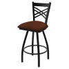Holland Bar Stool Co. 30" Swivel Bar Stool, Black Wrinkle, Rein Adobe Seat -Kitchen & Dining Furniture Sales Store Holland20Bar20Stool20Co X820BW023