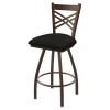 Holland Bar Stool Co. 30" Swivel Bar Stool, Brnz Finish, Canter Espresso Seat -Kitchen & Dining Furniture Sales Store Holland20Bar20Stool20Co X820BZ003