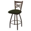 Holland Bar Stool Co. 30" Swivel Bar Stool, Brnz Finish, Canter Pine Seat