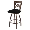Holland Bar Stool Co. 30" Swivel Bar Stool, Brnz Finish, Blk Vinyl Seat -Kitchen & Dining Furniture Sales Store Holland20Bar20Stool20Co X820BZBlkVinyl