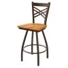 Holland Bar Stool Co. 30" Swivel Bar Stool, Brnz Finish, Med Maple Seat -Kitchen & Dining Furniture Sales Store Holland20Bar20Stool20Co X820BZMedMpl