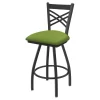 Holland Bar Stool Co. 30" Swivel Bar Stool, Pewter Finish, Canter Green Seat -Kitchen & Dining Furniture Sales Store Holland20Bar20Stool20Co X820PW009