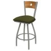 Holland Bar Stool Co. 30" Swivel Counter Stool, SS Finish, Med Back, Graph Parrot Seat -Kitchen & Dining Furniture Sales Store Holland20Bar20Stool20Co X830ANMedMplB015