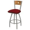 Holland Bar Stool Co. 30" Swivel Counter Stool, SS Finish, Med Back, Graph Ruby Seat -Kitchen & Dining Furniture Sales Store Holland20Bar20Stool20Co X830ANMedMplB016