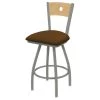 Holland Bar Stool Co. 30" Swivel Counter Stool, SS Finish, Nat Back, Canter Thatch Seat -Kitchen & Dining Furniture Sales Store Holland20Bar20Stool20Co X830ANNatMplB001