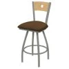 Holland Bar Stool Co. 30" Swivel Counter Stool, SS Finish, Nat Back, Rein Thatch Seat -Kitchen & Dining Furniture Sales Store Holland20Bar20Stool20Co X830ANNatMplB026