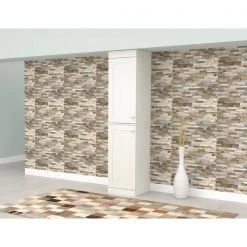 Kitchen & Dining Furniture Sales Store 12 Inval Buffet Cabinet With 2-Slim Doors 15.75 in W x 16.54 in D x 70.87 in H in Washed Oak