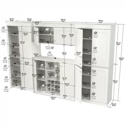 Inval Buffet Cabinet Storage System -Kitchen & Dining Furniture Sales Store Inval20America20LLC BFxxGP5xxBFxx2216xxGCSxx149xxALxx3713xxX2xxISO