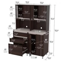 Inval Break Room Cabinet Storage System -Kitchen & Dining Furniture Sales Store Inval20America20LLC BRxxGP1xxALxx3913xxALxx4013xxISO