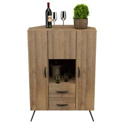 Inval Buffet Cabinet 47.2 in. H x 31.5 in. W x 16.5 in. D in Amaretto -Kitchen & Dining Furniture Sales Store Inval20America20LLC GMxx1440xxFRONT