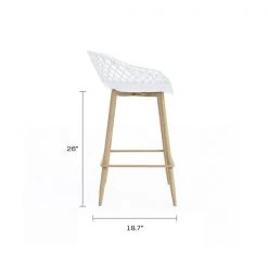 Jamesdar Kurv 3-Piece Counter Height Café Set -Kitchen & Dining Furniture Sales Store James20Dar20LLC JSET210xxWHxx5xx67e0e9