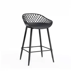 Jamesdar Kurv Black Counter Stool, PK2