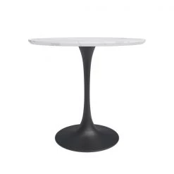 Jamesdar Kurv Café Table 31.5" White Marble/Black Base -Kitchen & Dining Furniture Sales Store James20Dar20LLC JTAB200xxWMBKxxKurvxxCafexxTablexx31.5xxWhitexxMarblexxTopxxwxxBlackxxBasexx0BxxCHxx706d72