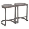 Lumisource Industrial Demi Counter Stool - Set of 2 PR