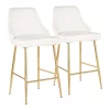 Lumisource Marcel Counter Stool - Set of 2 PR -Kitchen & Dining Furniture Sales Store LumiSource20LLC B25xxMARCELxxAUVW2xxxx1xxxx799bd3