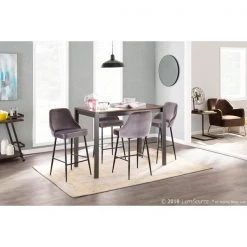 Lumisource Marcel Counter Stool - Set of 2 PR -Kitchen & Dining Furniture Sales Store LumiSource20LLC B25xxMARCELxxBKVSV2xxxx9xxxx2a9fb8