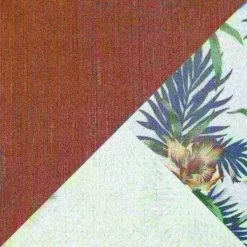 Lumisource Ahoy Counter Stool in Walnut and White Fabric with Floral Design -Kitchen & Dining Furniture Sales Store LumiSource20LLC B26xxAHOYxxFLORALxxWLWxxxx7xxxx7cfa4f