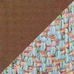 Lumisource Braided Matisse Counter Stool in Grey Faux Leather and Blue Fabric -Kitchen & Dining Furniture Sales Store LumiSource20LLC B26xxBRAIDMATxxBKBUxxxx7xxxxcae072