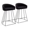 Lumisource Canary Upholstered Counter Stool - Set of 2 PR -Kitchen & Dining Furniture Sales Store LumiSource20LLC B26xxCNRYUPxxBKVBK2xxxx1xxxx7d1833