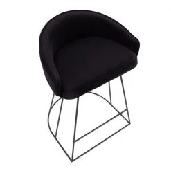 Lumisource Canary Upholstered Counter Stool - Set of 2 PR -Kitchen & Dining Furniture Sales Store LumiSource20LLC B26xxCNRYUPxxBKVBK2xxxx7xxxxd2f5a8