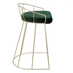 Lumisource Canary Counter Stool in Gold with Green Velvet, PK 2 -Kitchen & Dining Furniture Sales Store LumiSource20LLC B26xxCNRYxxAUxxGN2xxxx3xxxxfa8f09