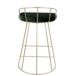 Lumisource Canary Counter Stool in Gold with Green Velvet, PK 2 -Kitchen & Dining Furniture Sales Store LumiSource20LLC B26xxCNRYxxAUxxGN2xxxx5xxxxb7c007