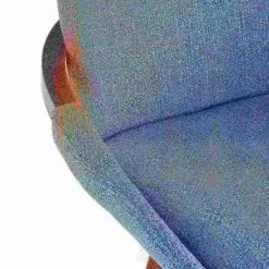 Lumisource Cosmo Counter Stool in Walnut and Blue Noise Fabric -Kitchen & Dining Furniture Sales Store LumiSource20LLC B26xxCOSMOxxWLFBUxxxx8xxxx94ce2a