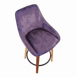 Lumisource Diana Counter Stool in Walnut Wood and Grey Velvet, PK 2 -Kitchen & Dining Furniture Sales Store LumiSource20LLC B26xxDIANAxxGRTQxxWLVGY2xxxx7xxxxc418d3