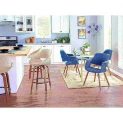 Lumisource Fabrico Counter Stool in Walnut and Cream Fabric, PK 2 -Kitchen & Dining Furniture Sales Store LumiSource20LLC B26xxFBCO2QxxWLCR2xxxx9xxxx39f96a