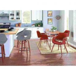 Lumisource Fabrico Counter Stool in Walnut and Grey Noise Fabric, PK 2 -Kitchen & Dining Furniture Sales Store LumiSource20LLC B26xxFBCO2QxxWLGY2xxxx9xxxxc281b5