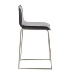 Lumisource Mara Counter Stool in Black Faux Leather, PK 2 -Kitchen & Dining Furniture Sales Store LumiSource20LLC B26xxMARAUPxxSSBK2xxxx3xxxx34c2b6