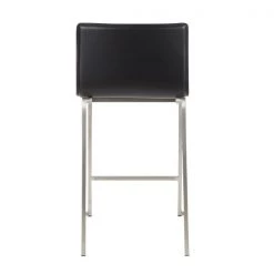 Lumisource Mara Counter Stool in Black Faux Leather, PK 2 -Kitchen & Dining Furniture Sales Store LumiSource20LLC B26xxMARAUPxxSSBK2xxxx5xxxx98e68e
