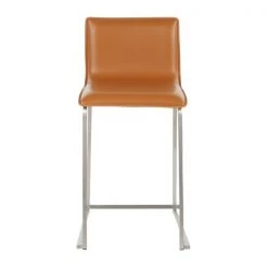 Lumisource Mara Counter Stool in Camel Faux Leather, PK 2 -Kitchen & Dining Furniture Sales Store LumiSource20LLC B26xxMARAUPxxSSCAM2xxxx6xxxxb967f7