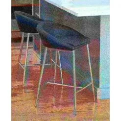 Lumisource Matisse Counter Stool with Chrome Frame and Black Faux Leather, PK 2 -Kitchen & Dining Furniture Sales Store LumiSource20LLC B26xxMATSExxBK2xxxx13xxxxa4745f