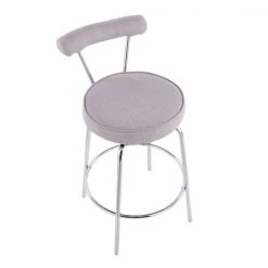 Lumisource Rhonda Counter Stool - Set of 2 PR -Kitchen & Dining Furniture Sales Store LumiSource20LLC B26xxRHONDAxxLGY2xxxx7xxxx234fae