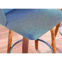 Lumisource Toriano Counter Stool in Walnut and Blue Fabric, PK 2 -Kitchen & Dining Furniture Sales Store LumiSource20LLC B26xxTRNO2QxxWLBU2xxxx810xxxx5bb8f8