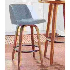 Lumisource Toriano Counter Stool in Walnut and Grey Fabric, PK 2 -Kitchen & Dining Furniture Sales Store LumiSource20LLC B26xxTRNO2QxxWLGY2xxxx9xxxx31d7fa