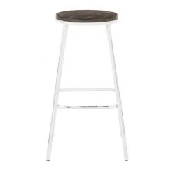 Lumisource Clara Round Barstool - Set of 2 PR -Kitchen & Dining Furniture Sales Store LumiSource20LLC B30xxCLRARNxxVWE2xxxx6xxxx427d35